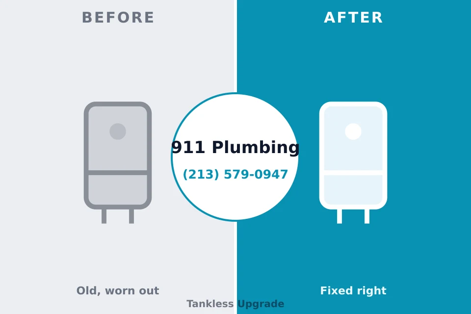 Before and after: plumbing company Irvington, KY